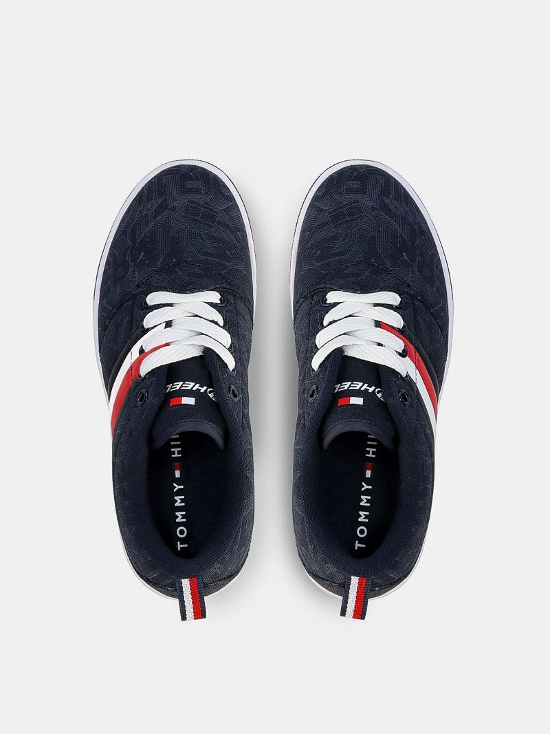 Fiú Tommy Hilfiger Heelys® Icon Stripe Tornacipő Sötétkék | HU 2321NWY